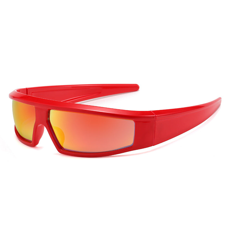 Wholesale Sports Y2K Fashion Colorful Reflective Sunglasses